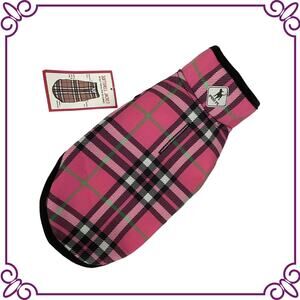 Worthy Dog Softshell Jacket - Plaid Hot Pink